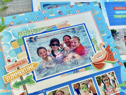 Pool Scrapbooking Layout Idea: CTMH Beach Party